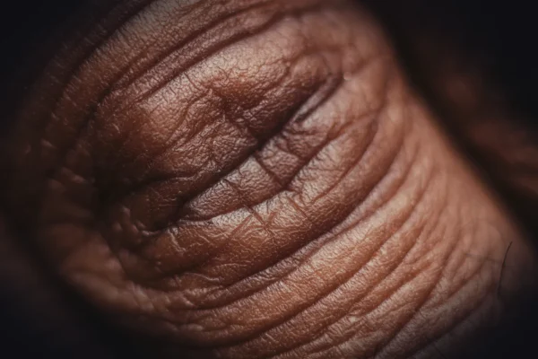 persons hand in close up image