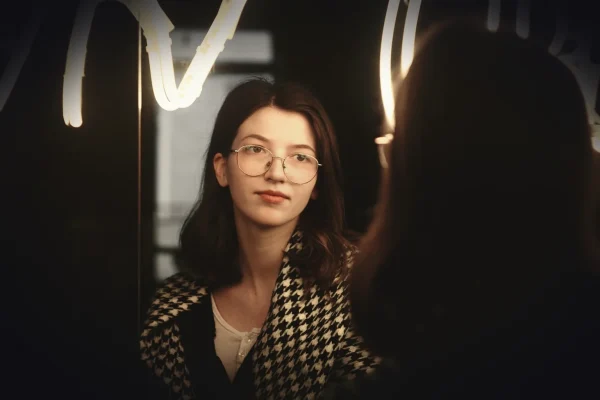 portrait, glass, neon, mirror, window, woman, face, reflection, dark, mirror, mirror, mirror, mirror, mirror