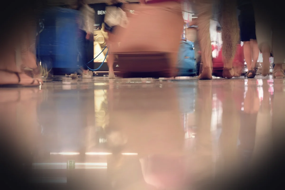 airport, trip, suitcases, movement, flight, vacation, to travel, carry suitcases, moved, people, traveling crowd, crowd, airp