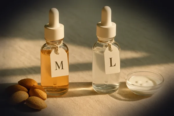 What it's about: a comparison of two gentle AHA exfoliants. The hero needs a two-product comparison signal — two clearly