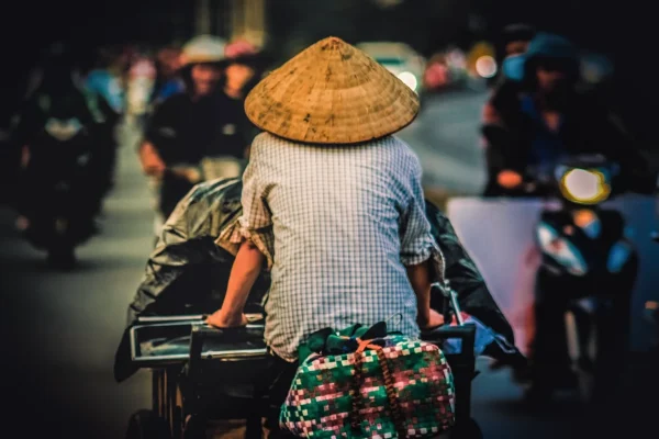 scrap collector, collection, vendor, cheap, trade, street, trading, seller, product, buy, merchandise, commerce, vietnam