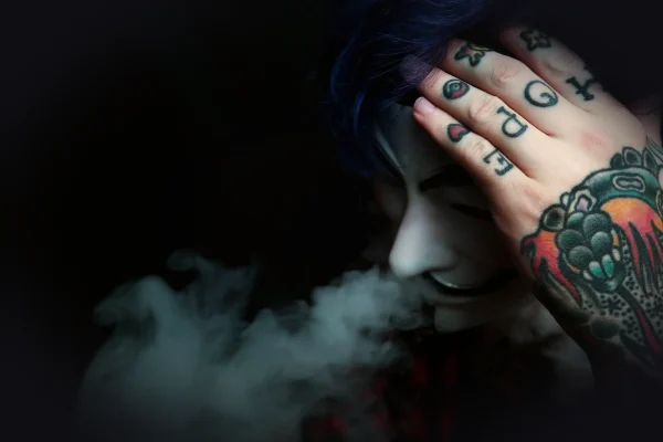 smoking, mask, tattoo, man, person, alternative model, human, portrait, tattoo, tattoo, tattoo, tattoo, tattoo