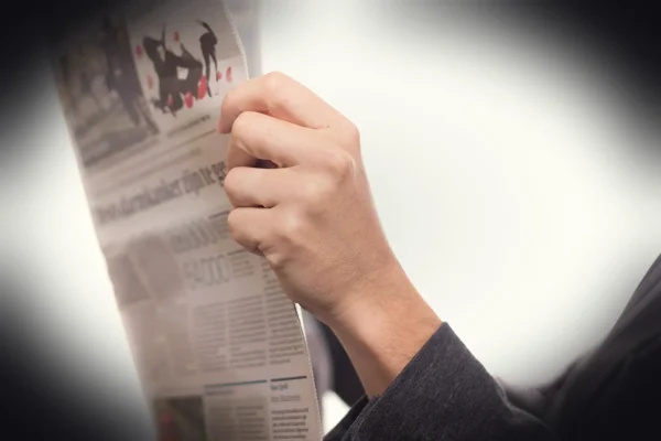 newspaper, news, read, text, journal, to hide, adult, business people, businessmen, newsprint, director, manager, newspa
