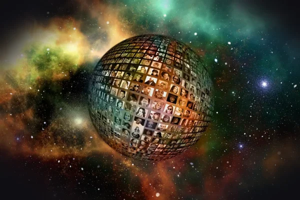 universe, people, faces, connected, connectedness, social, space, stars, fog, media, network, portrait, lots, population