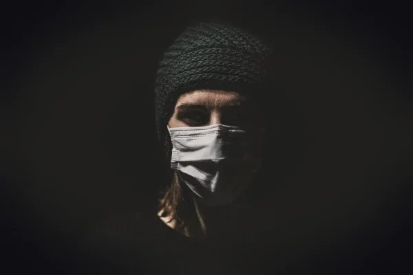 woman, model, mask, coronavirus, epidemic, disease, quarantine, protection, stress, loneliness, home, rebel, pandemic, v