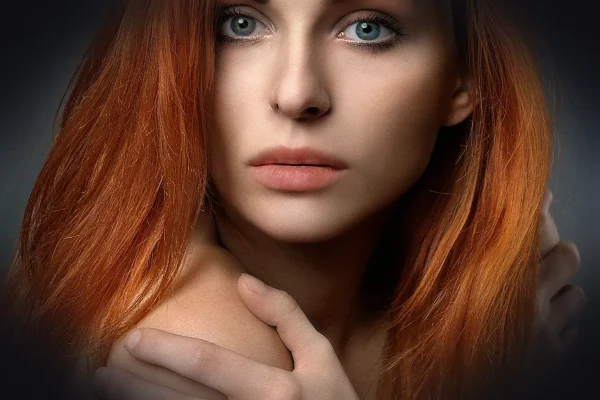 woman, face, beauty, model, posing, young, long hair, youth, hair, look, skin, redhead