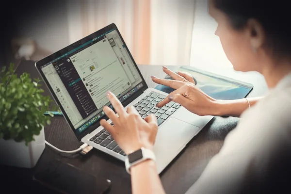 telework, technology, laptop, connection, electronic, computer, business, office, internet, work, job, female, woman, on
