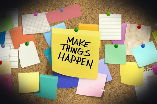 bulletin board, stickies, post-it, note, business, career, start-up, company, competence, concept, conceptual, future, g