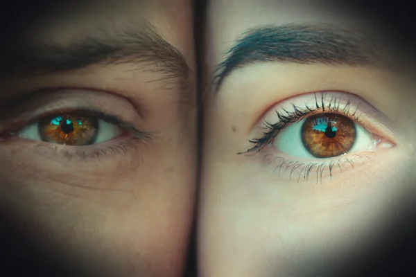 person's eyes
