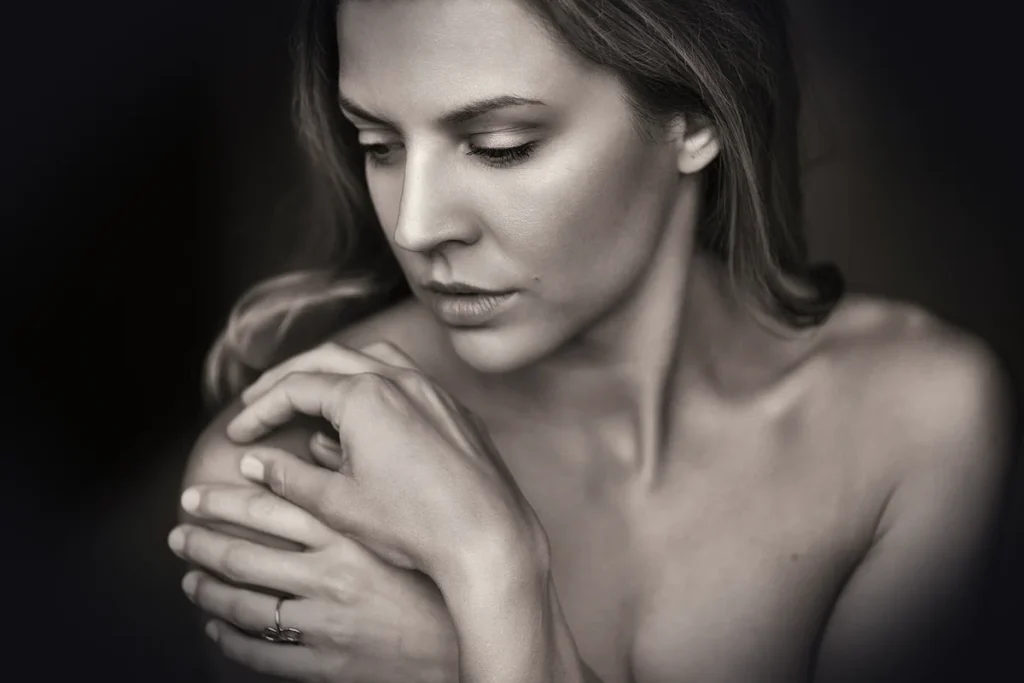 pretty woman, portrait, hands, pretty, face, skin