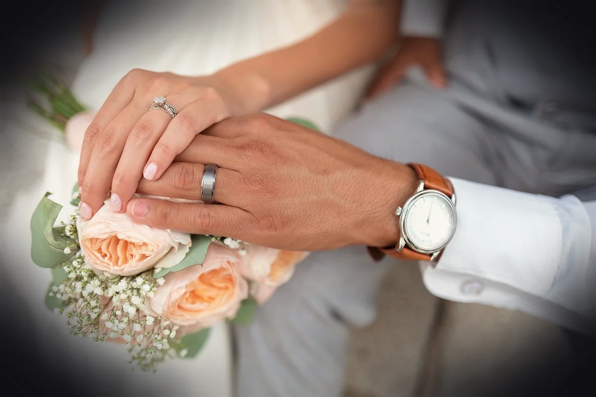 bride, couple, groom, hands, holding hands, wedding, wedding rings, wedding bands, lovers, husband and wife, bride and groom,