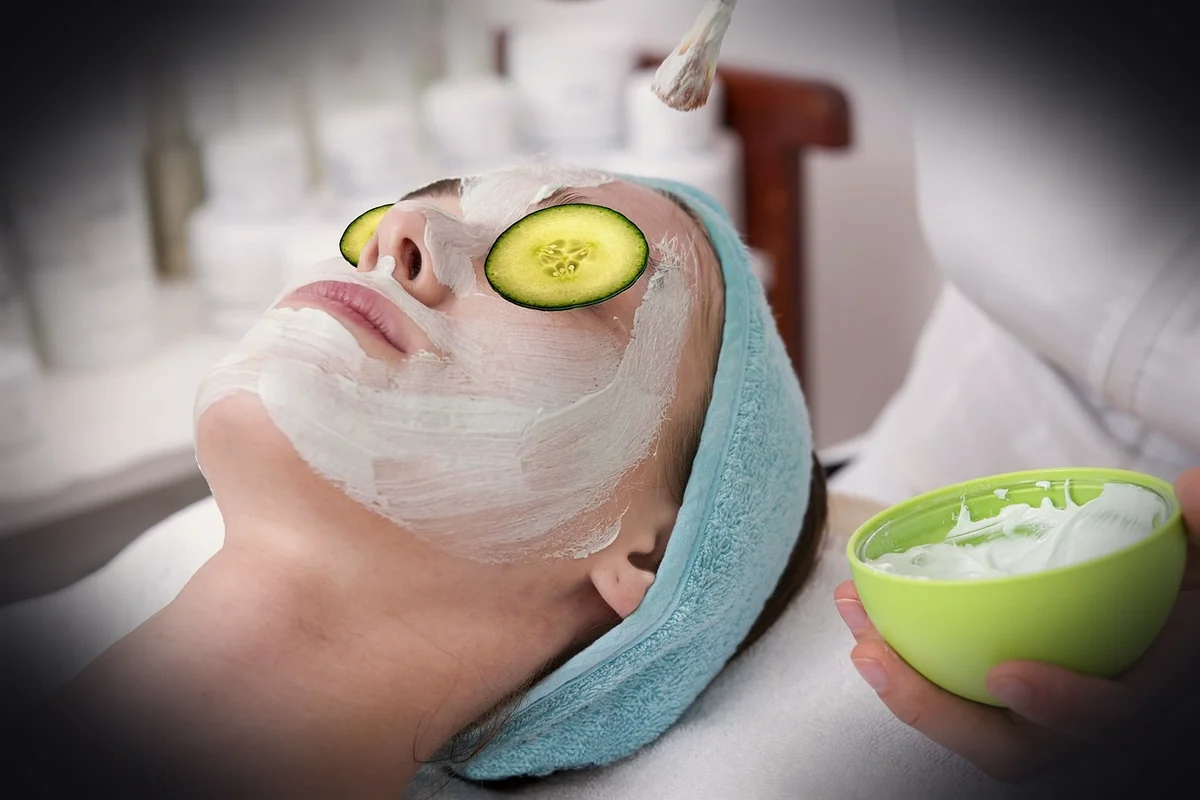 woman, wellness, spa, relaxation, cucumber, facial, skincare, skin, treatment, therapy, cosmetics, cream, face, spa, facial, 